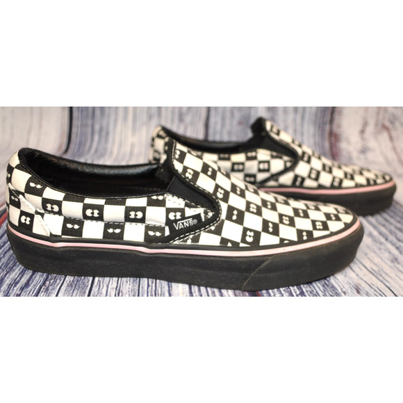 Vans X Lazy Oaf Limited Classic Slip On Checkerboard Women's Size 6.5 Men's 5 - Picture 3 of 9